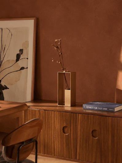 Luna Vase in a styled room